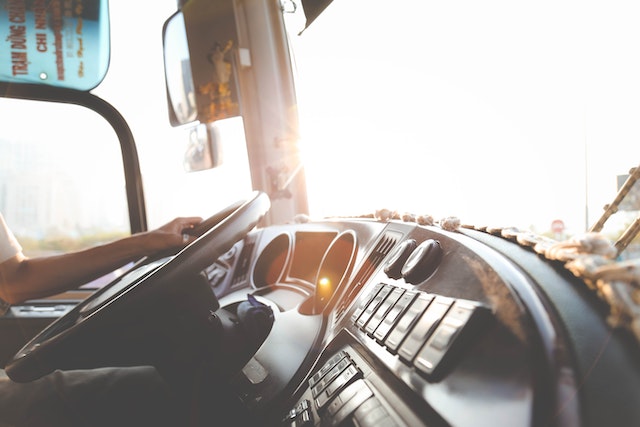 interior of truck