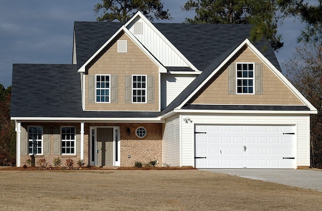 house with garage attached